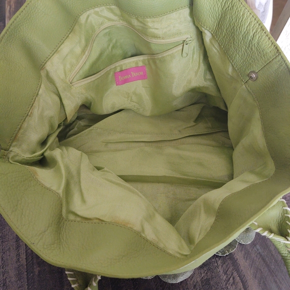 Donna Dixon Green 🍏 Leather Shoulder Bag - Picture 7 of 9
